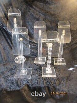 Vintage FIVE Acrylic Lucite Store Shoe Displays