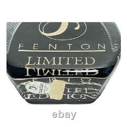 Vintage Fenton Art Glass Limited Edition Black Store Display Advertising Sign