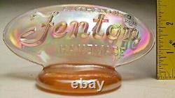 Vintage Fenton Oval Logo Sunset Stretch Carnival Iridized #9499SX Made in 2002