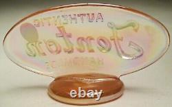 Vintage Fenton Oval Logo Sunset Stretch Carnival Iridized #9499SX Made in 2002