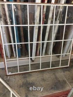 Vintage Fixed Metal Case Window 24 glass light 51 1/2 X 55 steel sash window