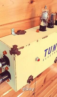 Vintage Folk Art Lighted Sign Advertising Display Tung-Sol Electron Power Tube