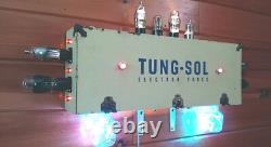 Vintage Folk Art Lighted Sign Advertising Display Tung-Sol Electron Tube Amp