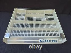 Vintage GILLETTE Glass Lid Counter Top Display Case
