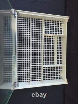 Vintage GILLETTE Glass Lid Counter Top Display Case
