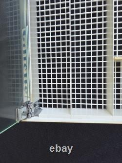 Vintage GILLETTE Glass Lid Counter Top Display Case