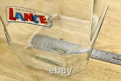 Vintage GOOD Lance Cracker Glass Jar 10 Counter Top Advertising Store Display