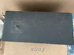 Vintage GREEN TEST CABINET Optometry Eye Exam Test Wood Glass Cabinet Light #20