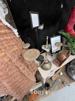 Vintage General Store Brass & Lucite Hat Display MCM 1950-60s All original