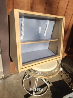 Vintage General Store Display Cabinet Glass Mercantile Counter Top Show Case