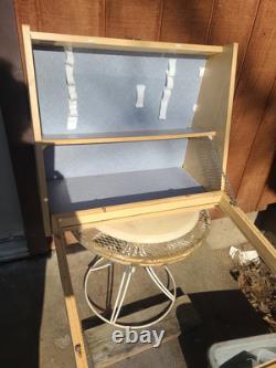 Vintage General Store Display Cabinet Glass Mercantile Counter Top Show Case