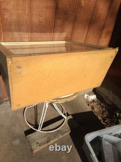 Vintage General Store Display Cabinet Glass Mercantile Counter Top Show Case