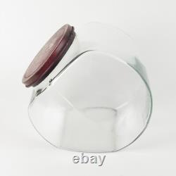 Vintage General Store Jar Banner Peanut Glass Counter Canister