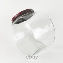 Vintage General Store Jar Banner Peanut Glass Counter Canister