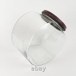 Vintage General Store Jar Banner Peanut Glass Counter Canister