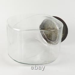 Vintage General Store Jar Banner Peanut Glass Counter Canister
