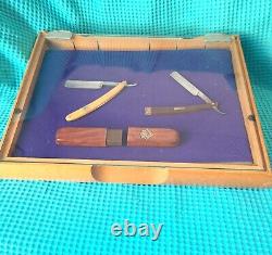 Vintage Gillette Razor Countertop Display Case