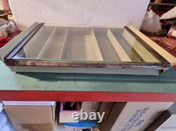 Vintage Gillette Safety Razor Countertop Store Display Case 1956 Glass Lid