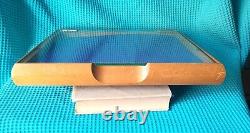 Vintage Gillette Shaving Razor Countertop Display Case Straight Razors