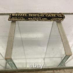 Vintage Glass Counter Store Display Case Shelf, Film Gum