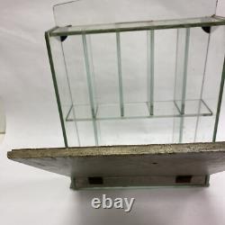 Vintage Glass Counter Store Display Case Shelf, Film Gum