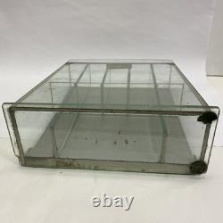 Vintage Glass Counter Store Display Case Shelf, Film Gum