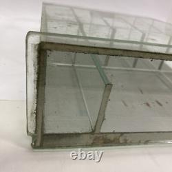 Vintage Glass Counter Store Display Case Shelf, Film Gum