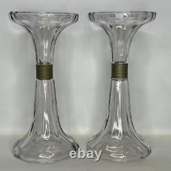 Vintage Glass Drugstore Shelf Risers Set of 2 Soda Fountain 10.5 2 Piece