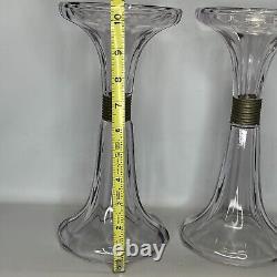 Vintage Glass Drugstore Shelf Risers Set of 2 Soda Fountain 10.5 2 Piece