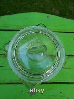 Vintage Glass Planters Peanuts Countertop Store Display With Peanut Lid FREE SHI