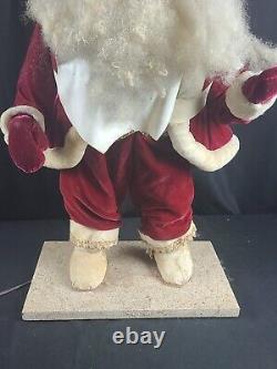 Vintage HAROLD GALE Christmas Mechanical Santa Claus Store Display Animated