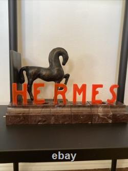 Vintage Hermes Lucite Logo Store Display