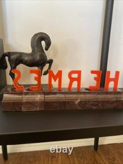 Vintage Hermes Lucite Logo Store Display