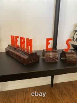 Vintage Hermes Lucite Logo Store Display