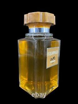 Vintage Hermes Paris Equipage Ad Store Display Glass Bakelite Perfume Bottle
