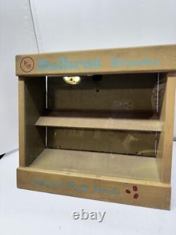 Vintage Hesbro's Watch Display Case Countertop Glass & Shelves 17.5w X 15.5h