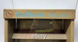 Vintage Hesbro's Watch Display Case Countertop Glass & Shelves 17.5w X 15.5h