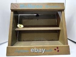 Vintage Hesbro's Watch Display Case Countertop Glass & Shelves 17.5w X 15.5h