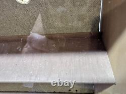 Vintage Hesbro's Watch Display Case Countertop Glass & Shelves 17.5w X 15.5h