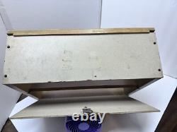 Vintage Hesbro's Watch Display Case Countertop Glass & Shelves 17.5w X 15.5h