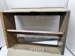 Vintage Hesbro's Watch Display Case Countertop Glass & Shelves 17.5w X 15.5h