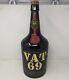Vintage Huge 23 Vat 69 Scotch Whiskey Glass Bottle Store Bar Man Cave Display