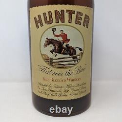 Vintage Hunter Whiskey Glass Bottle Huge 23 Bar Store Man Cave Display