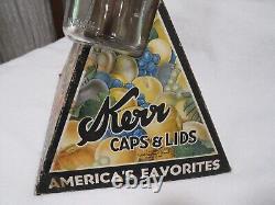 Vintage Kerr Pint Canning Jars, Caps & Lids Store Display