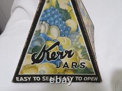 Vintage Kerr Pint Canning Jars, Caps & Lids Store Display