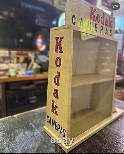 Vintage Kodak Store Display! All Tin! Basically Never Used! Original Glass