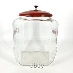 Vintage Lance Cracker Glass Jar 12 Counter Top Advertising Store Display 004
