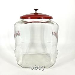 Vintage Lance Cracker Glass Jar 12 Counter Top Advertising Store Display 004