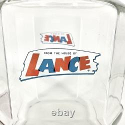 Vintage Lance Cracker Glass Jar 12 Counter Top Advertising Store Display 004