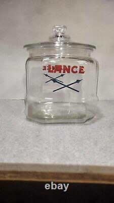 Vintage Lance Crackers Glass Jar